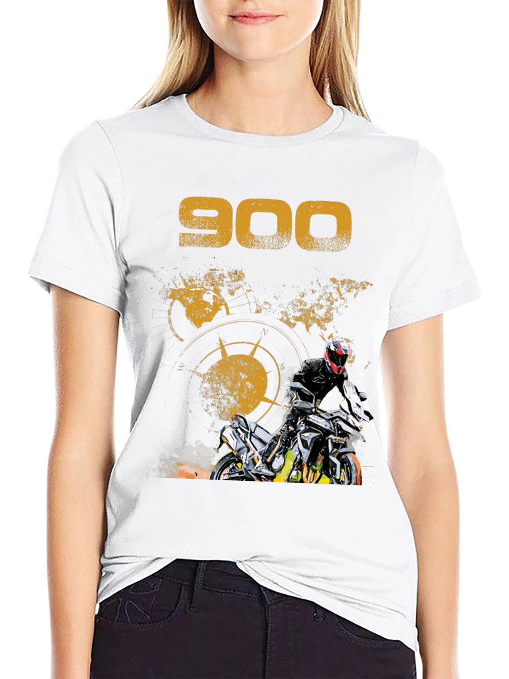 900 Motorcycle Graphic T-Shirt