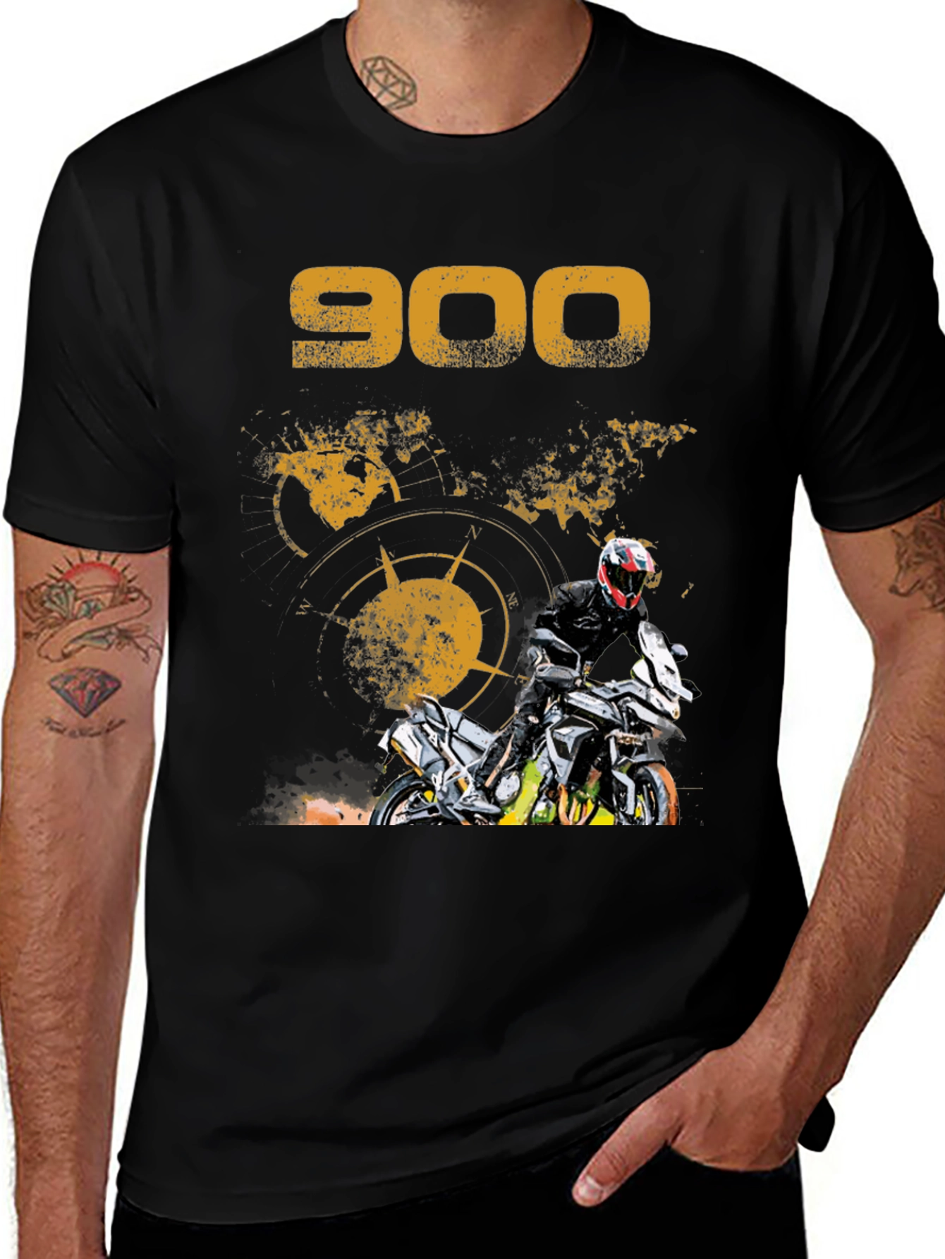 900 Motorcycle Graphic T-Shirt