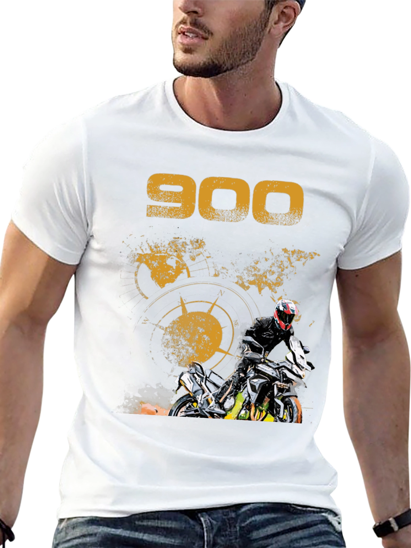 900 Motorcycle Graphic T-Shirt