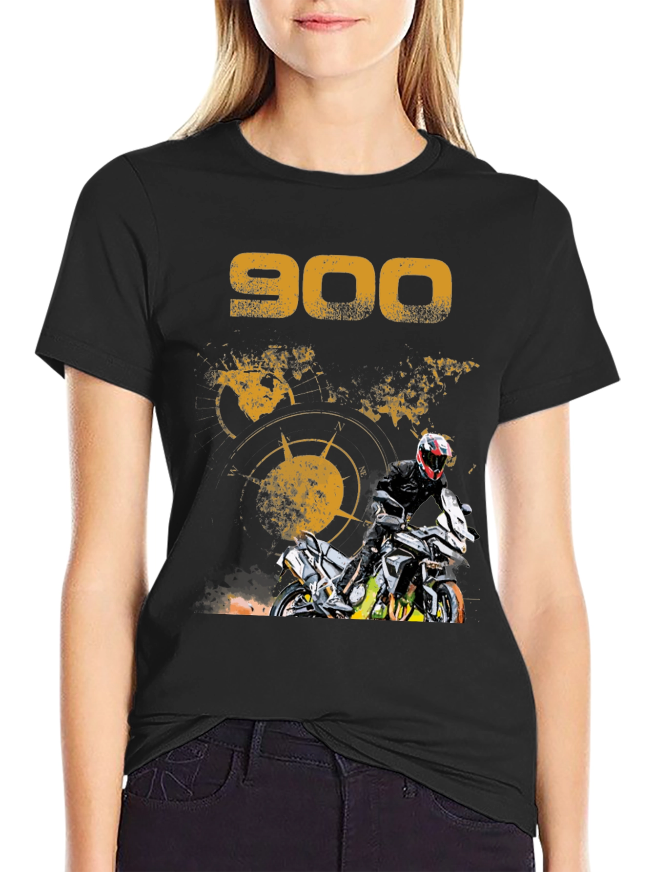 900 Motorcycle Graphic T-Shirt