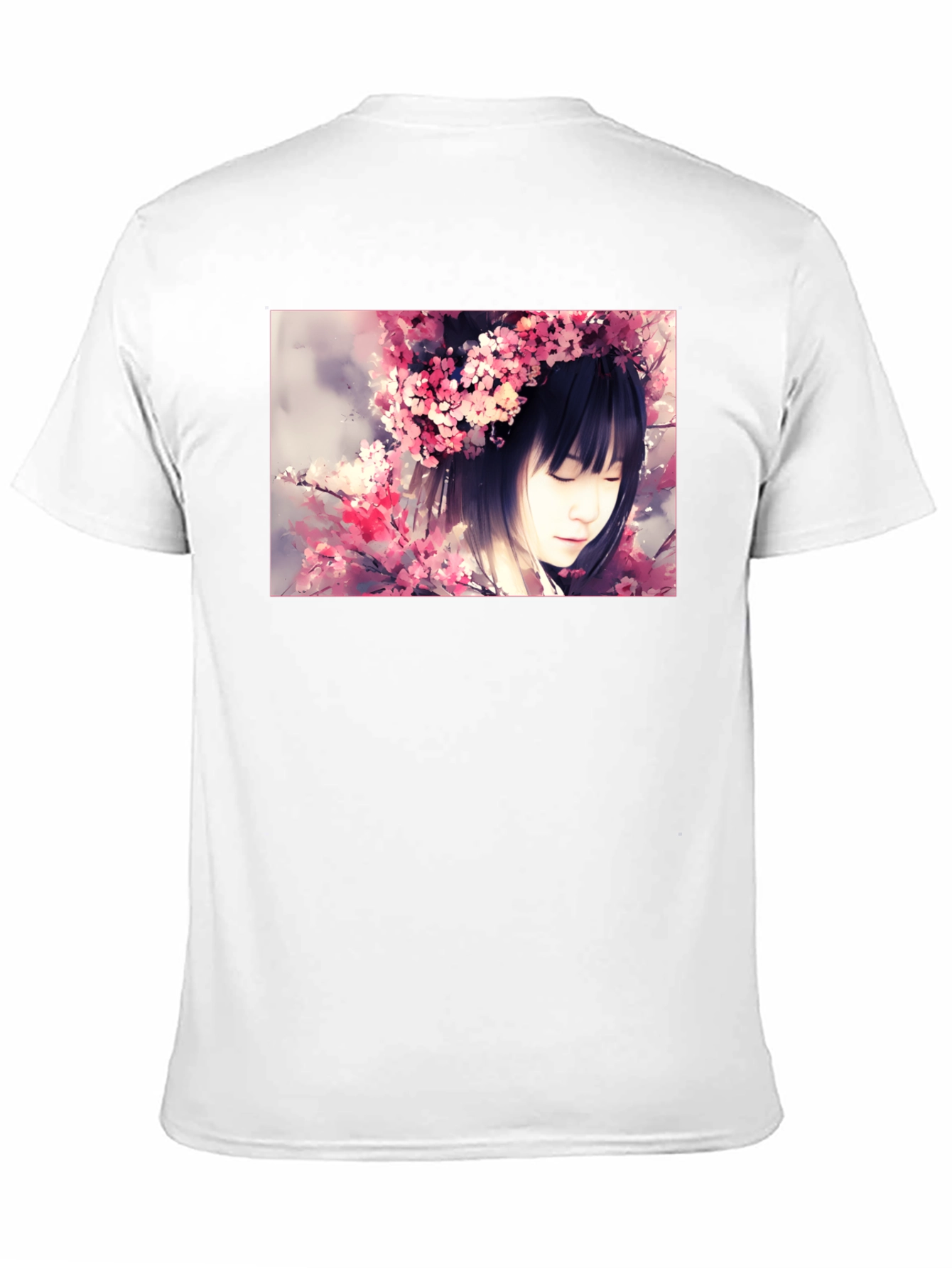 Cherry Blossom Girl Graphic Black T-Shirt