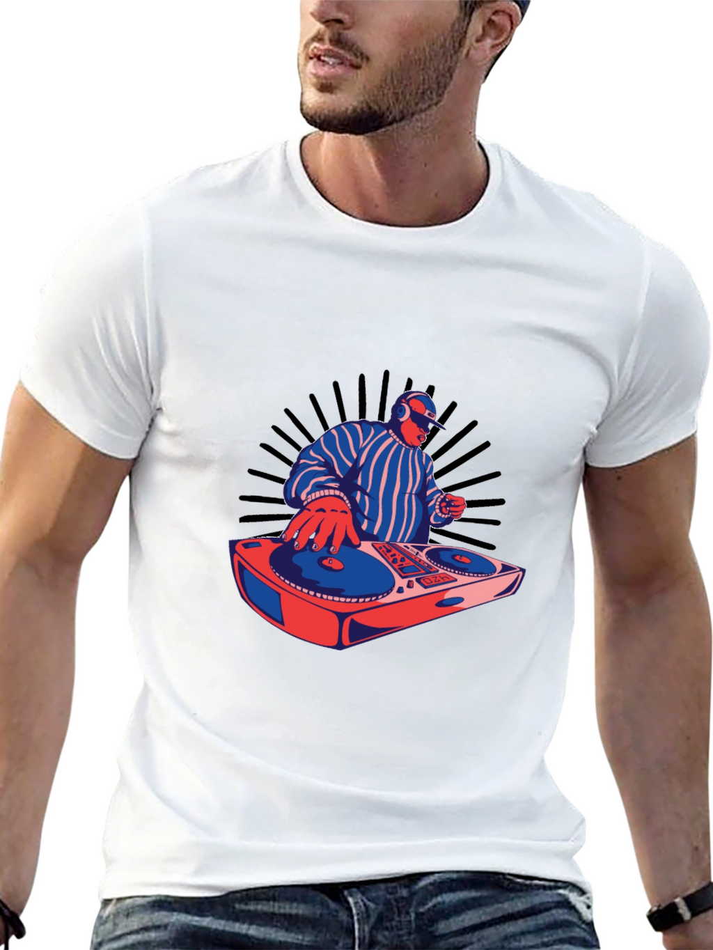 DJ Turntable Graphic T-Shirt