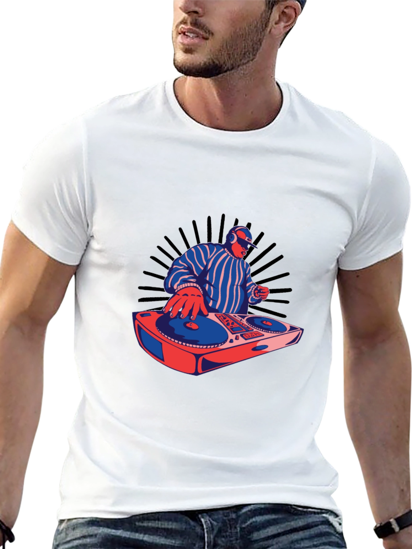 DJ Turntable Graphic T-Shirt