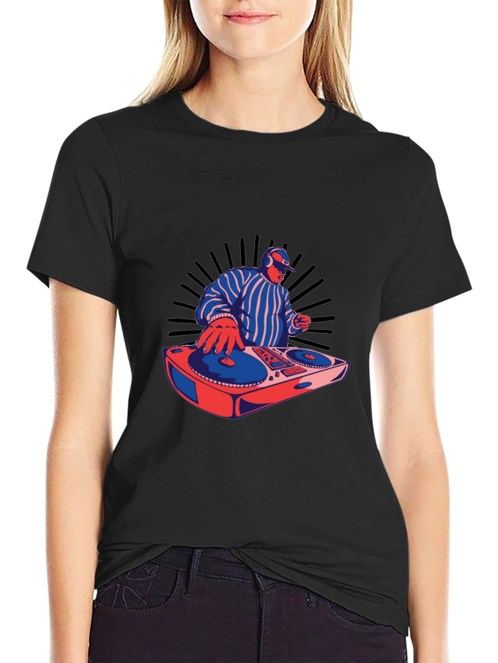 DJ Turntable Graphic T-Shirt