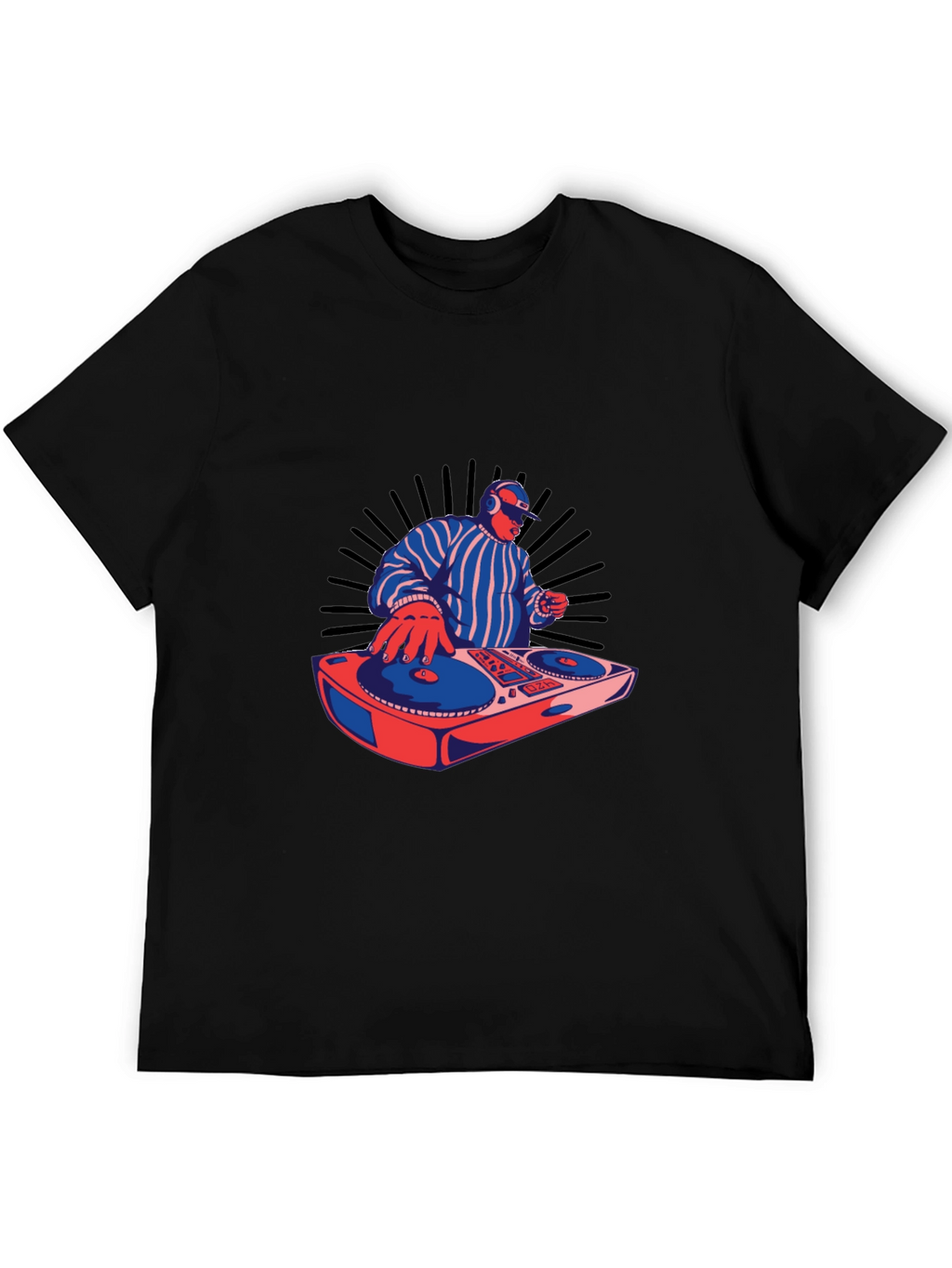 DJ Turntable Graphic T-Shirt