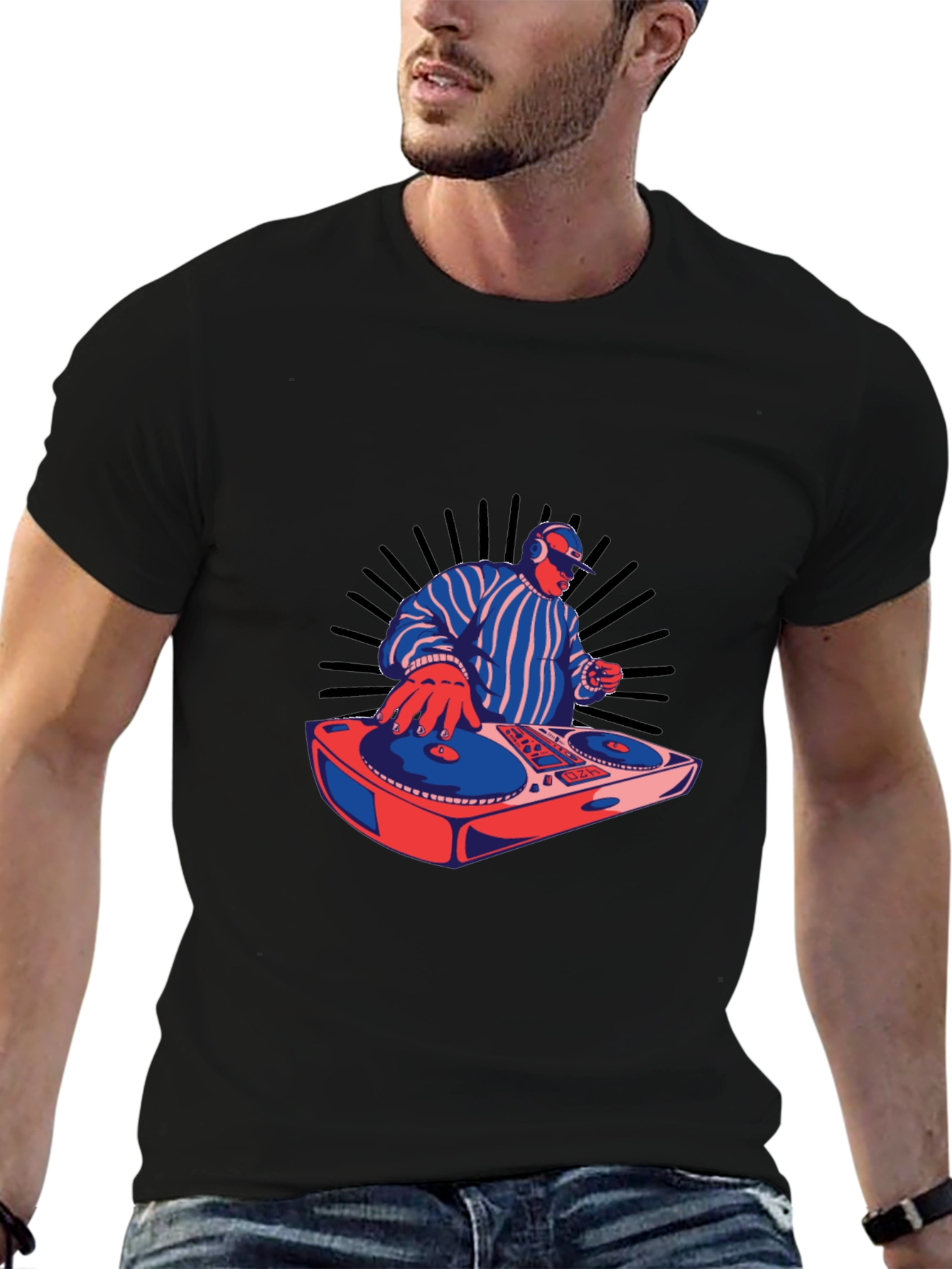 DJ Turntable Graphic T-Shirt