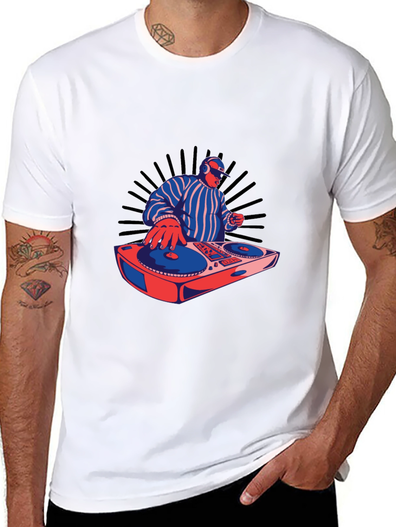 DJ Turntable Graphic T-Shirt