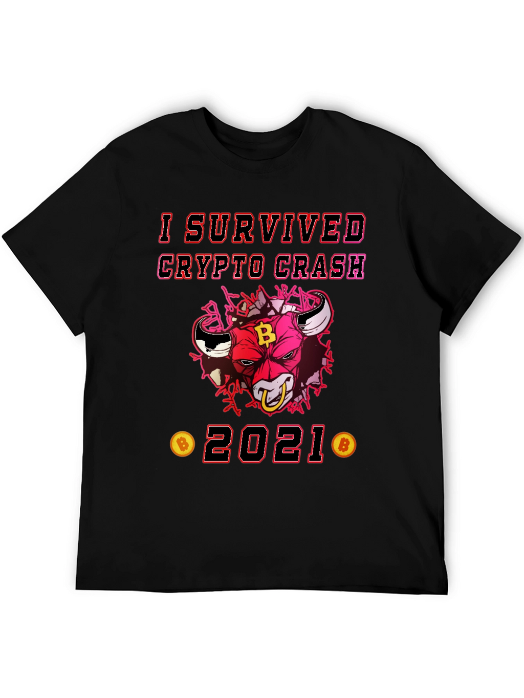 Crypto Crash Survivor 2021 Graphic Tee