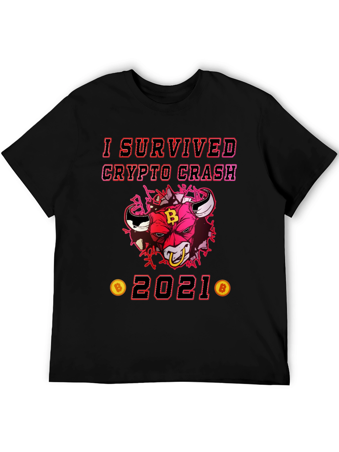Crypto Crash Survivor 2021 Graphic Tee