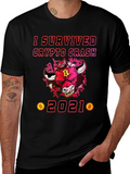 Crypto Crash Survivor 2021 Graphic Tee