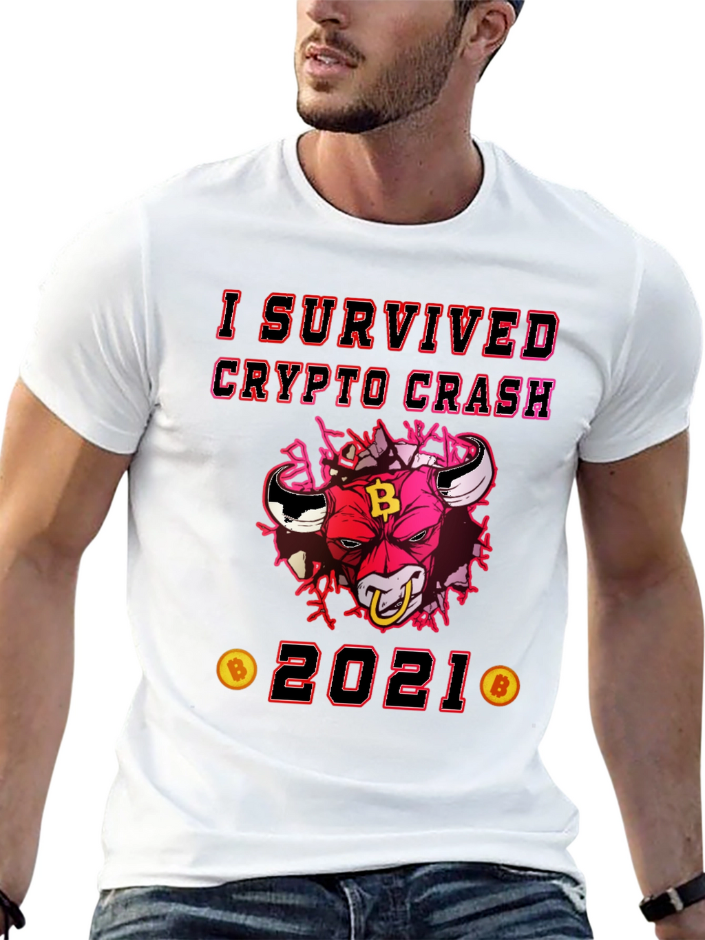 Crypto Crash Survivor 2021 Graphic Tee