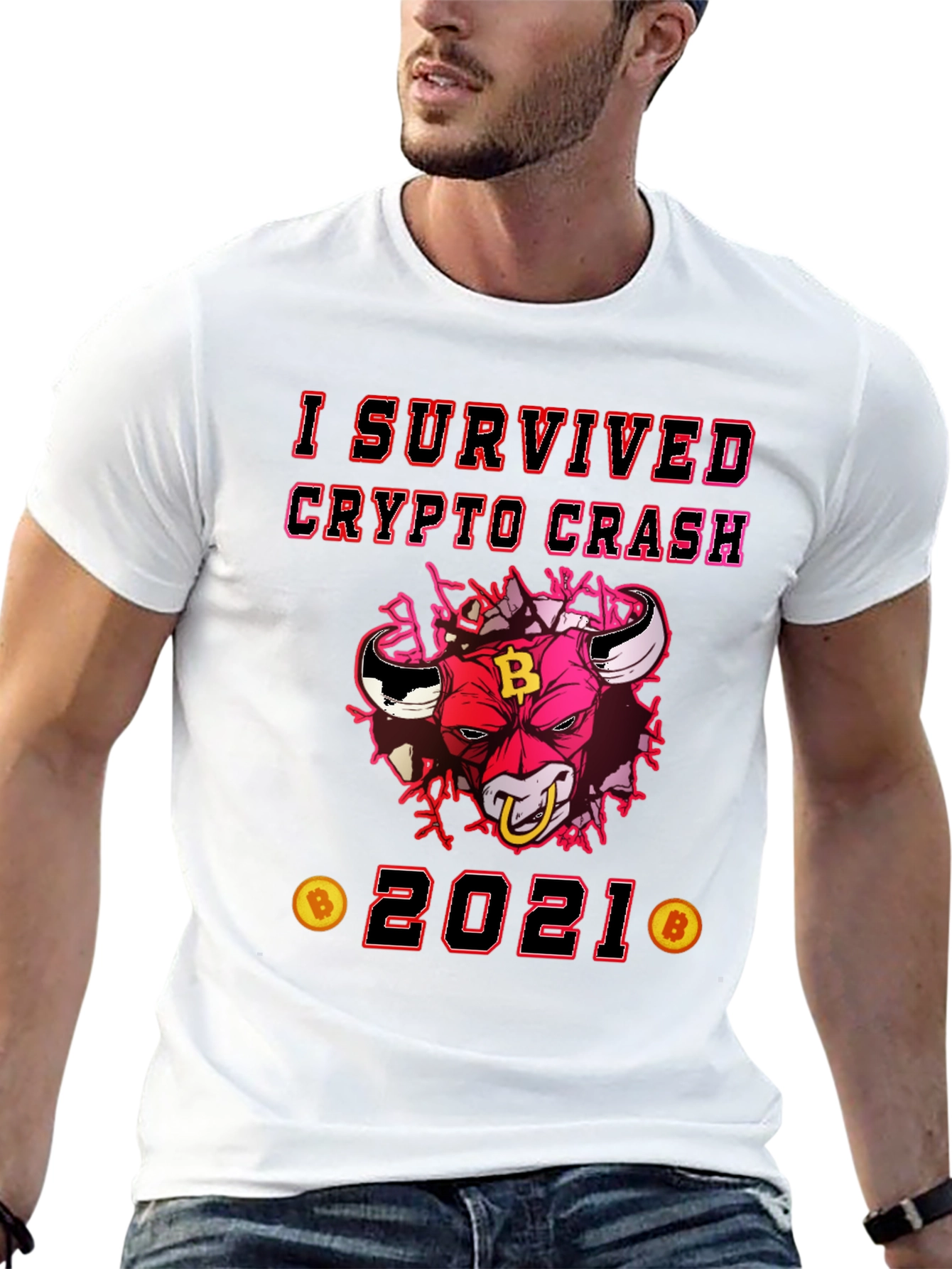 Crypto Crash Survivor 2021 Graphic Tee