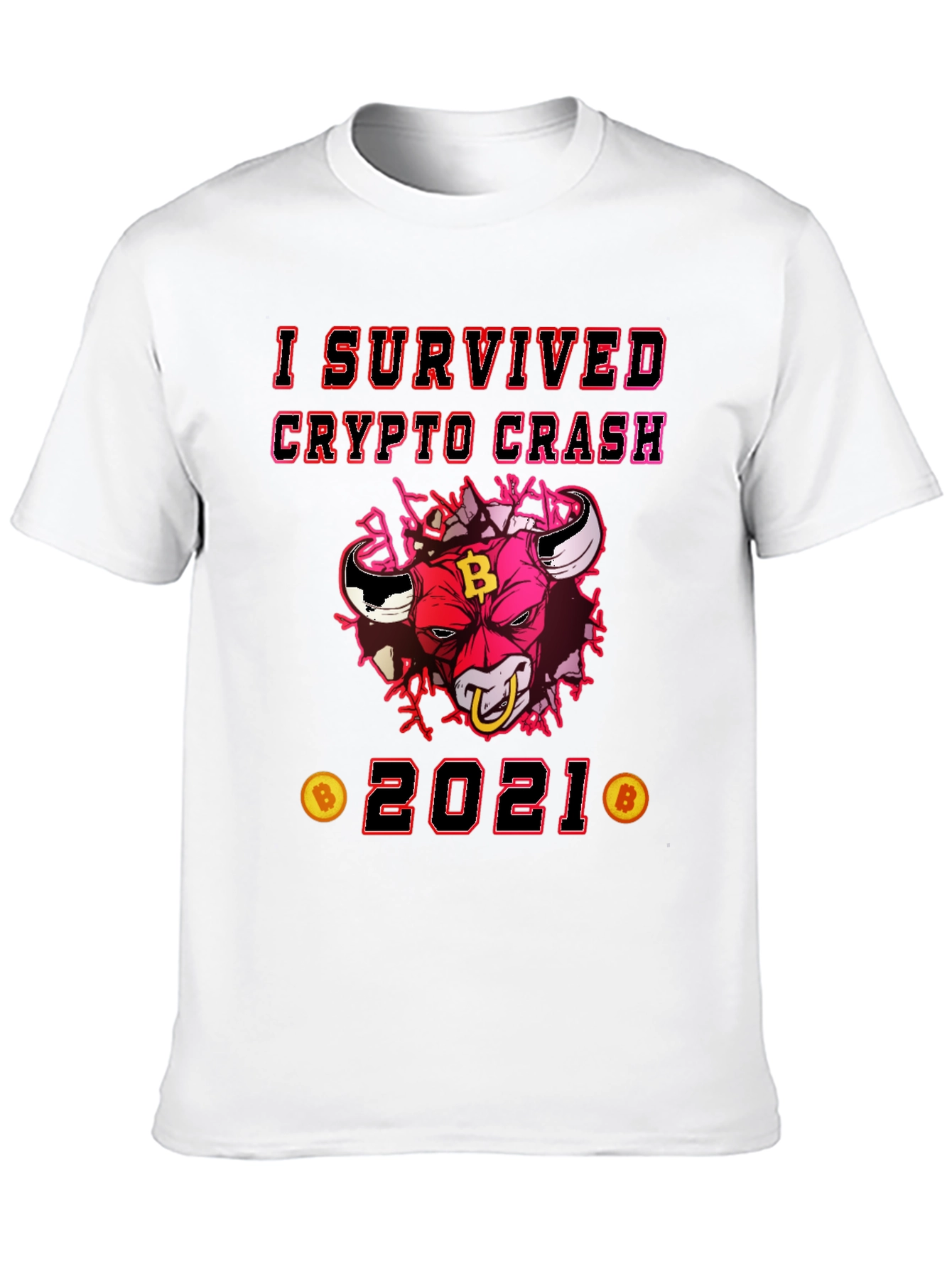 Crypto Crash Survivor 2021 Graphic Tee