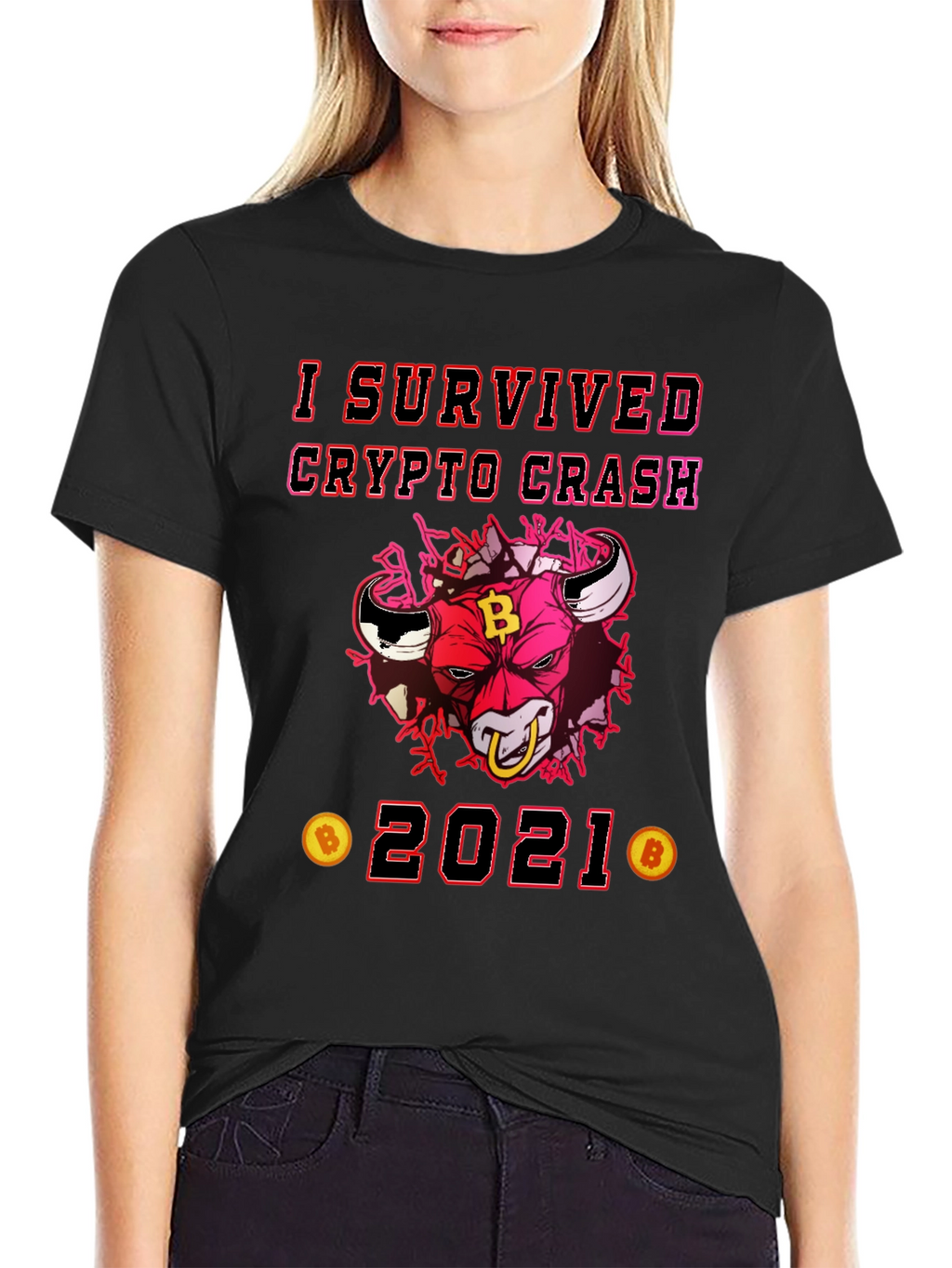 Crypto Crash Survivor 2021 Graphic Tee