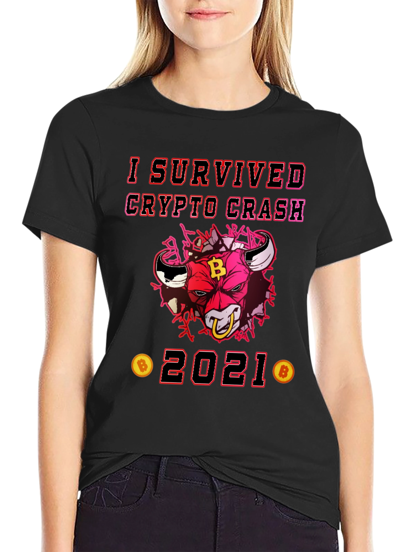 Crypto Crash Survivor 2021 Graphic Tee