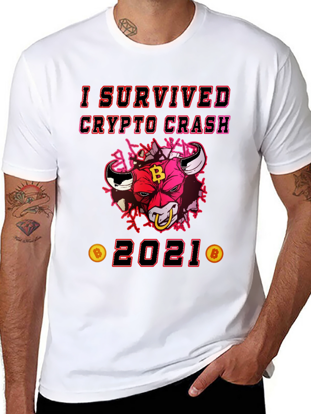 Crypto Crash Survivor 2021 Graphic Tee