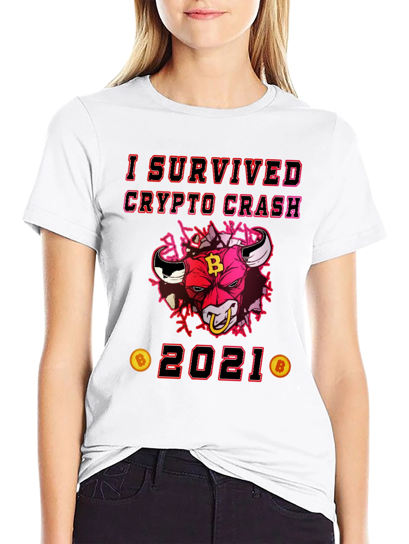 Crypto Crash Survivor 2021 Graphic Tee