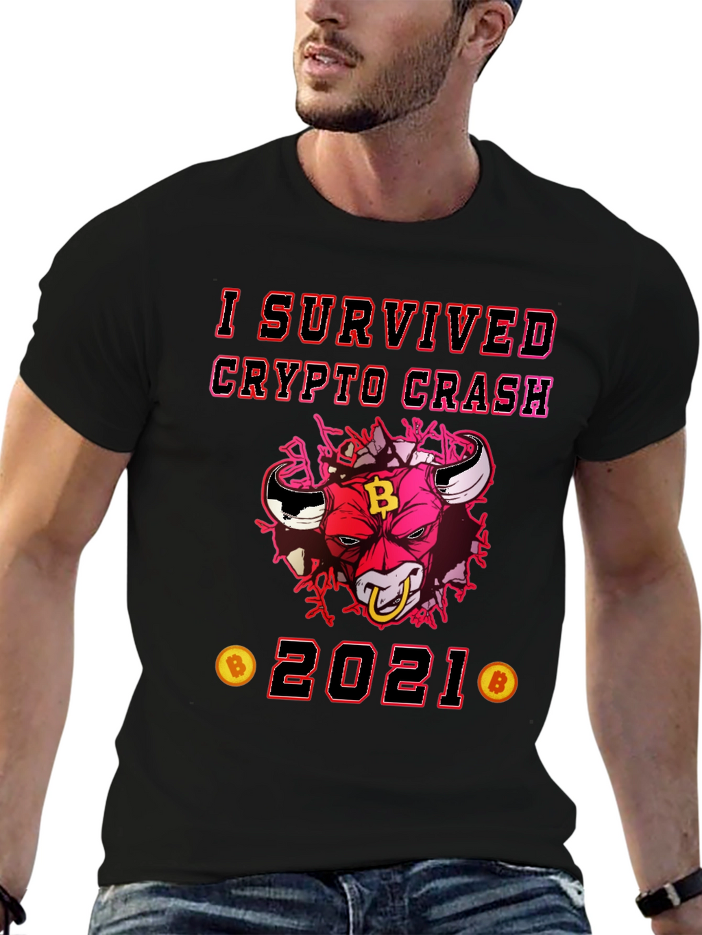 Crypto Crash Survivor 2021 Graphic Tee