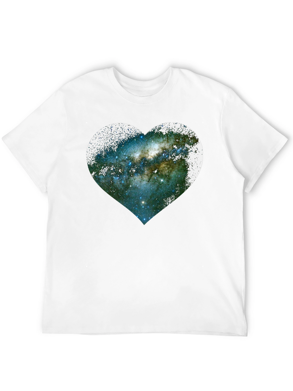Galaxy Heart Graphic Tee - Unique Space Lovers Shirt