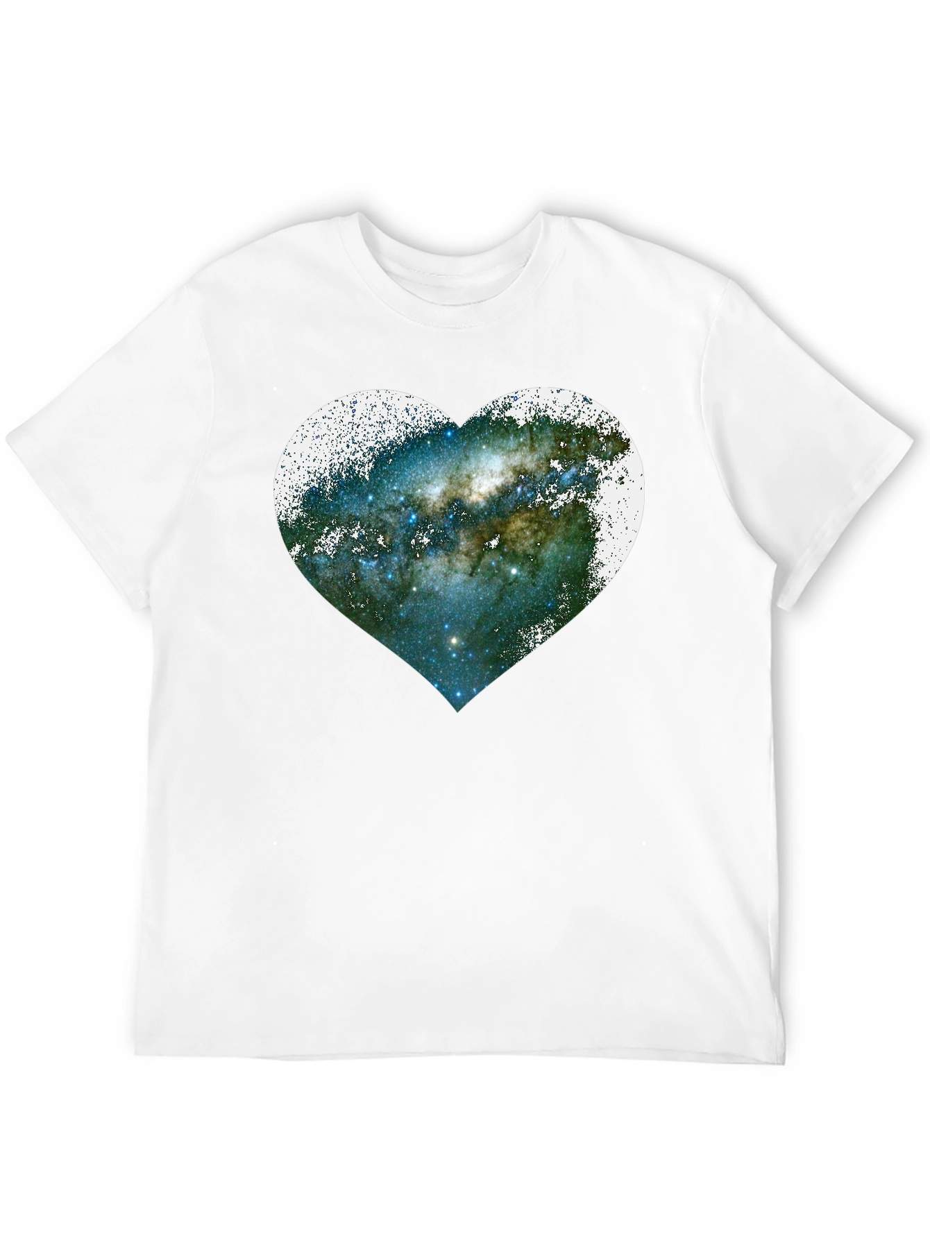 Galaxy Heart Graphic Tee - Unique Space Lovers Shirt