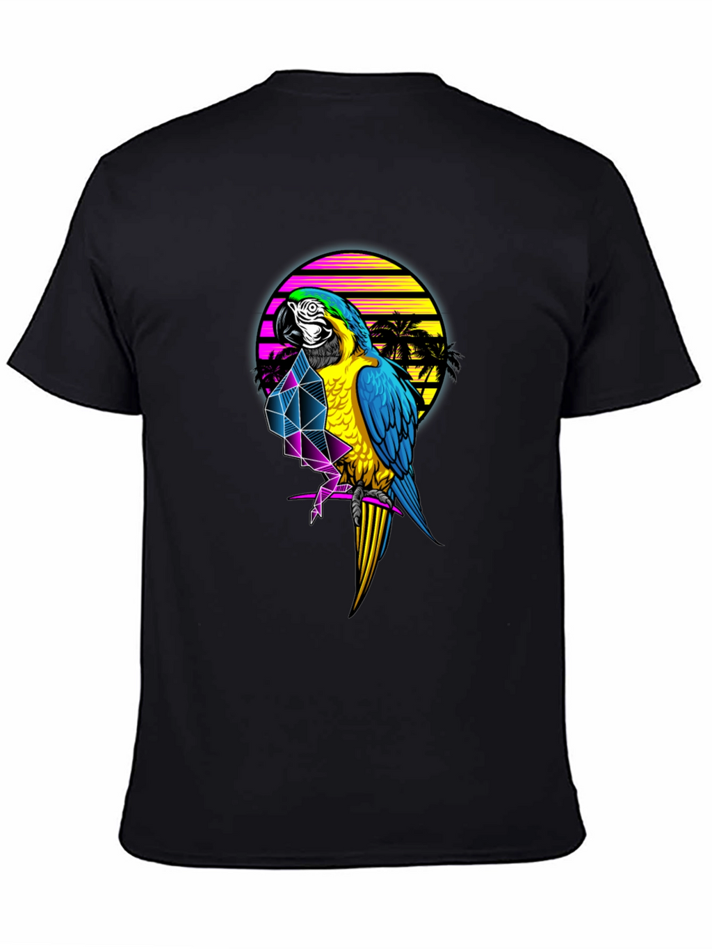 Retro Parrot Graphic T-Shirt