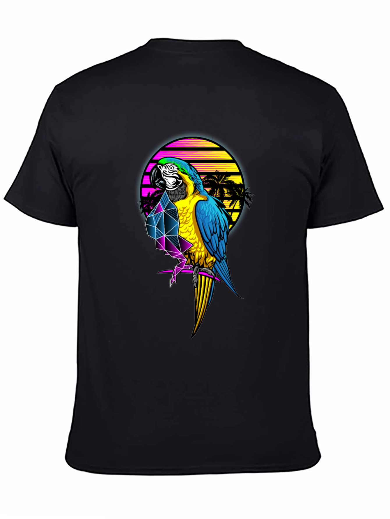 Retro Parrot Graphic T-Shirt