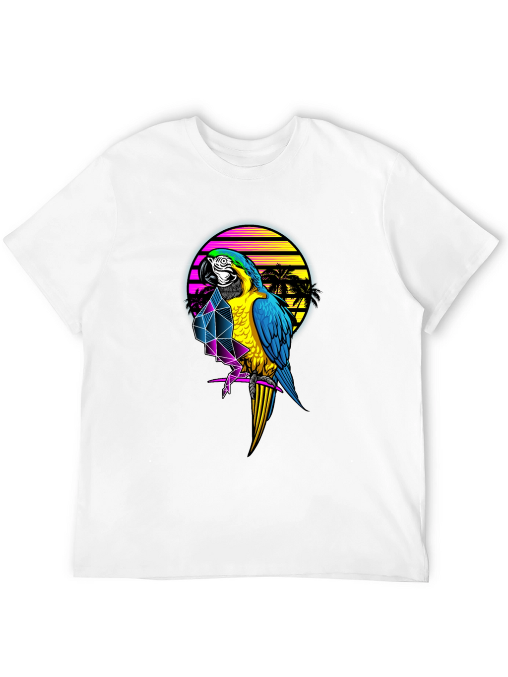 Retro Parrot Graphic T-Shirt