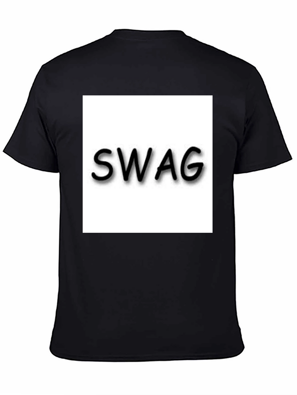 Mens Black T-Shirt - Swag Design