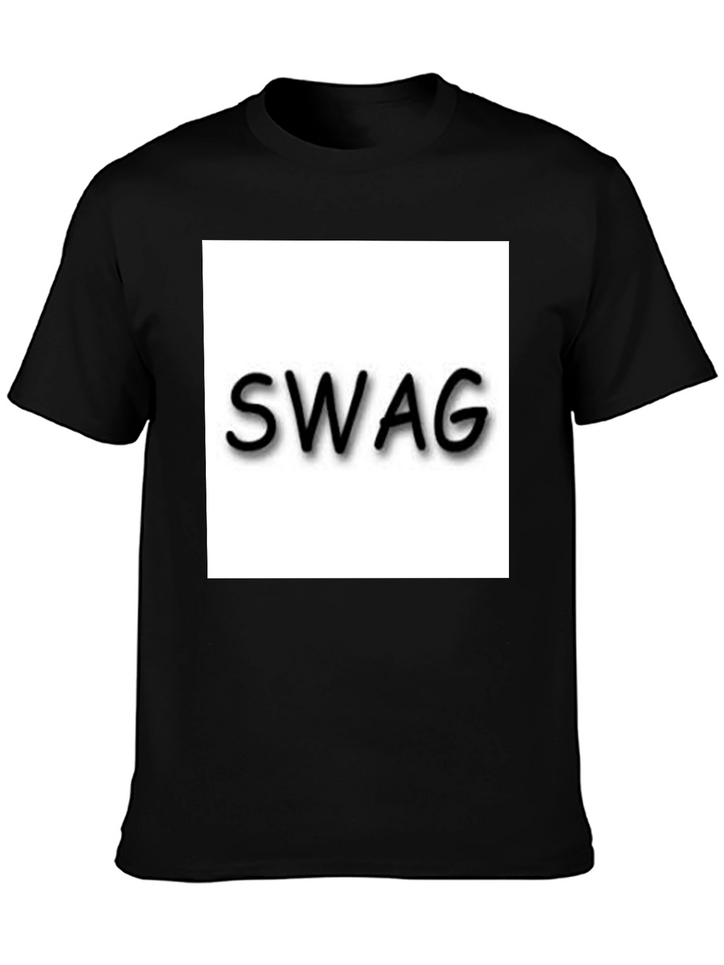 Mens Black T-Shirt - Swag Design