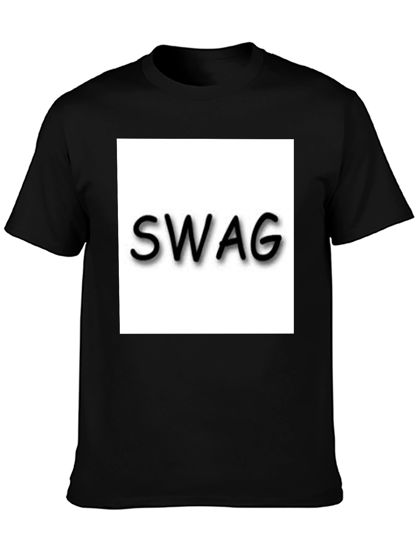 Mens Black T-Shirt - Swag Design