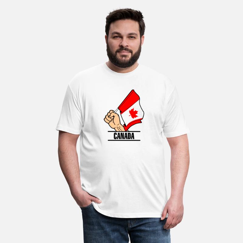 Flag Canada fist text´CANADA´