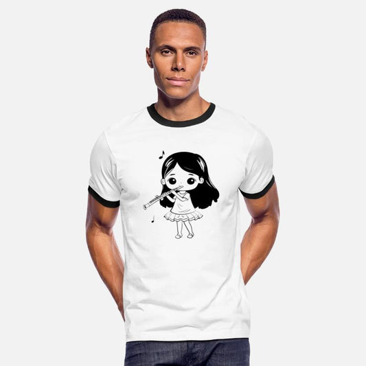 Flute Girl Cartoon Look