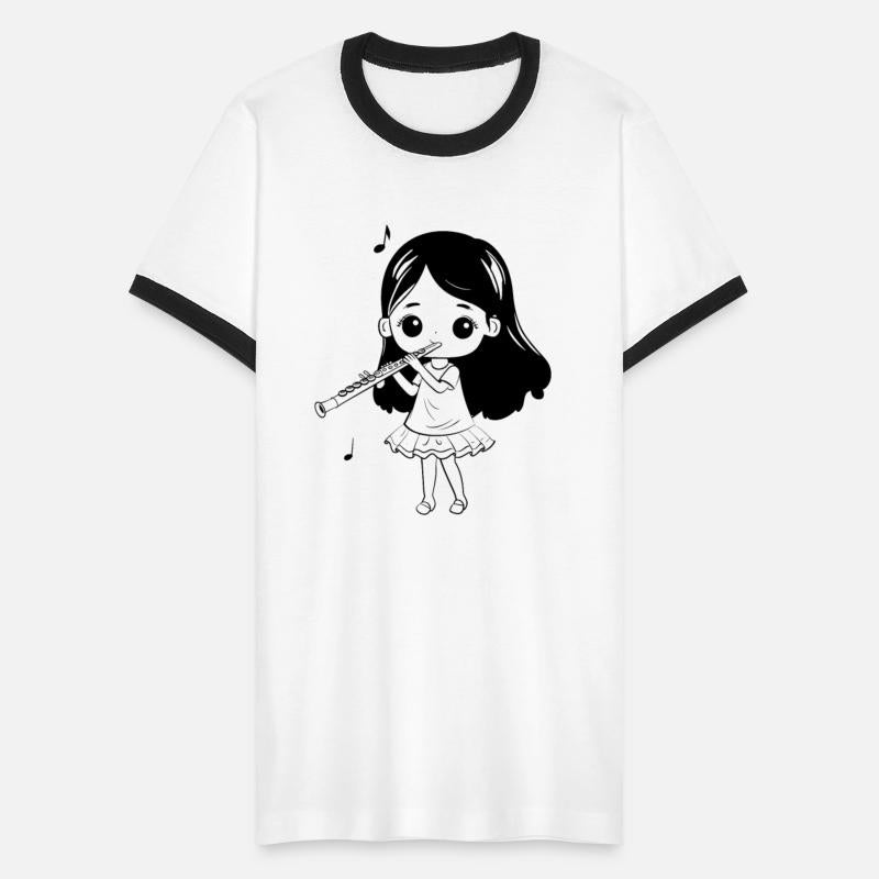Flute Girl Cartoon Look