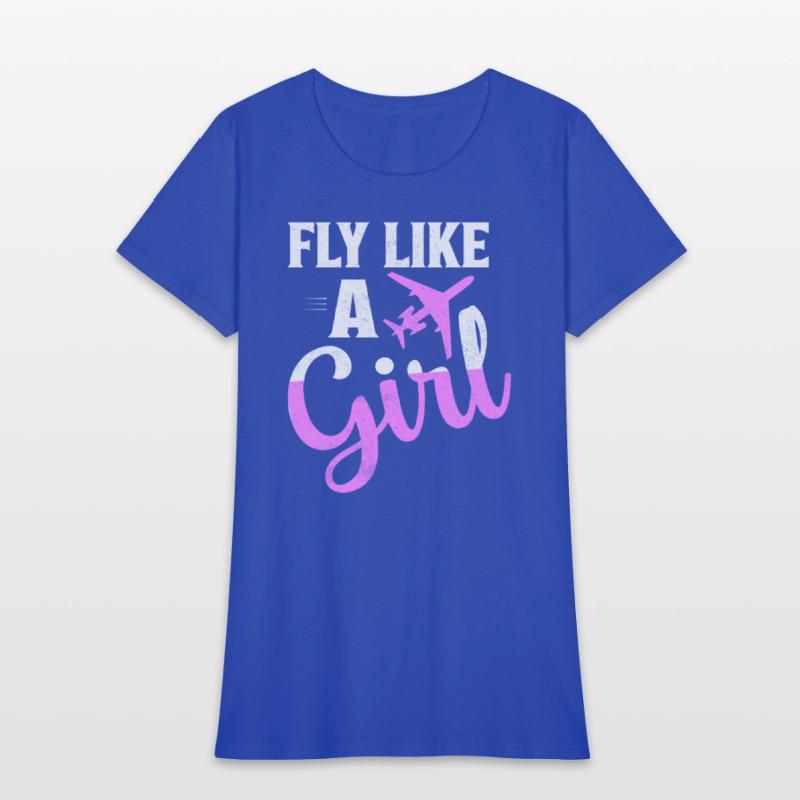 Fly Like A Girl Aviation Pilot Airline