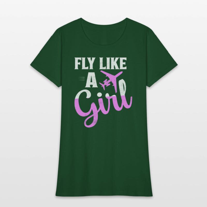 Fly Like A Girl Aviation Pilot Airline