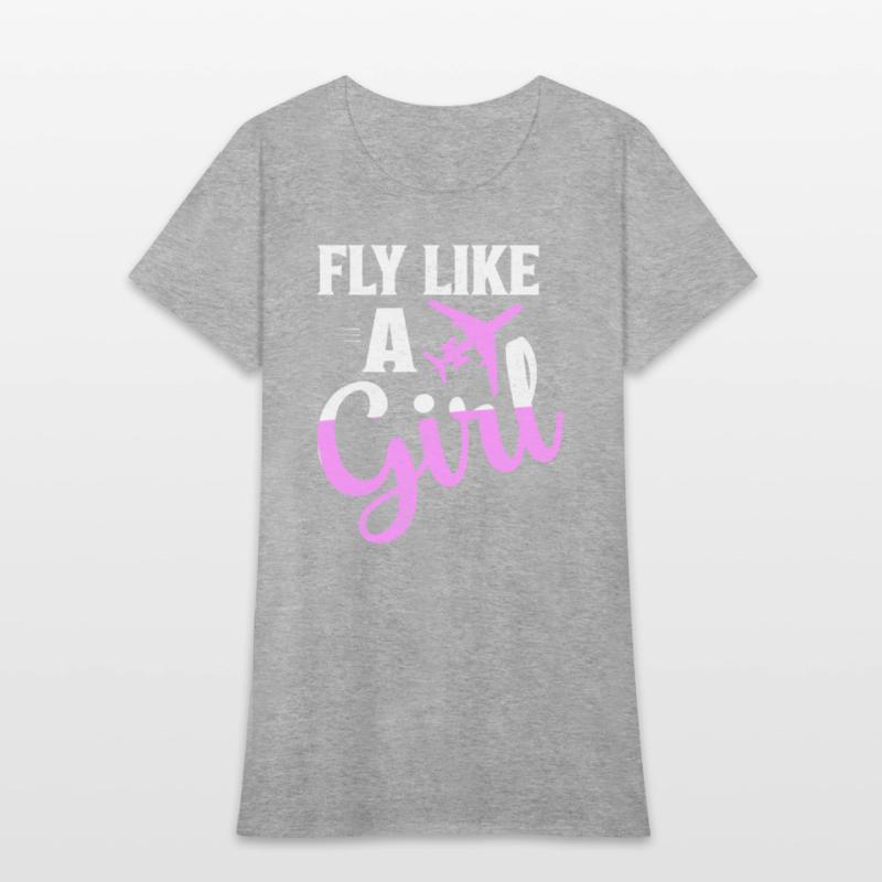 Fly Like A Girl Aviation Pilot Airline