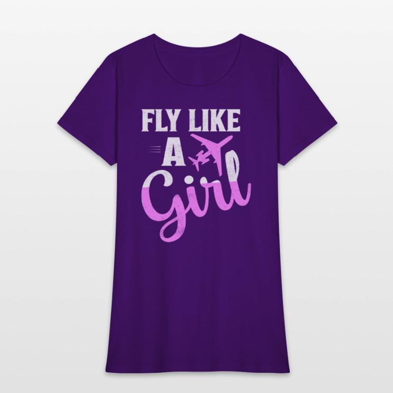 Fly Like A Girl Aviation Pilot Airline