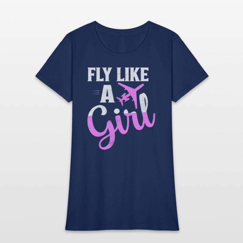 Fly Like A Girl Aviation Pilot Airline