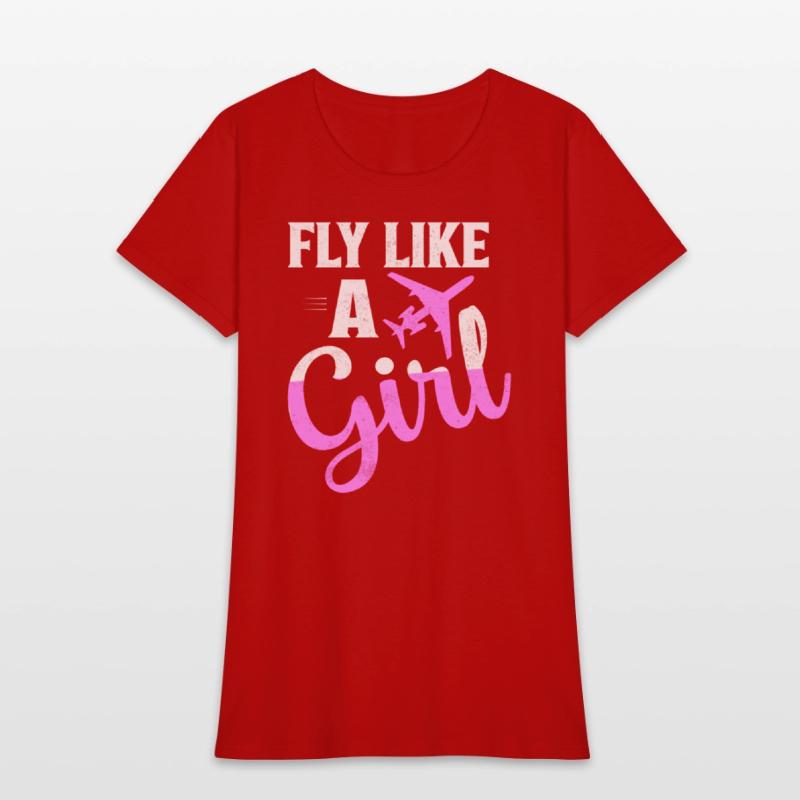 Fly Like A Girl Aviation Pilot Airline