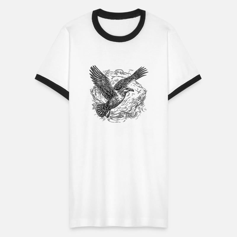 Flying Seagull Over The Water Cloud