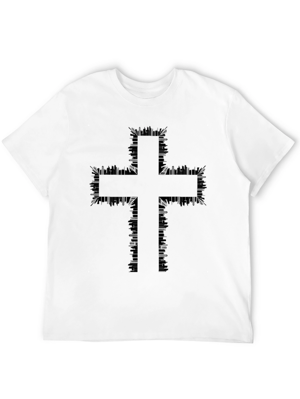 Abstract Cross Graphic T-Shirt