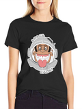 Space Cadet Monkey Graphic T-Shirt - Black