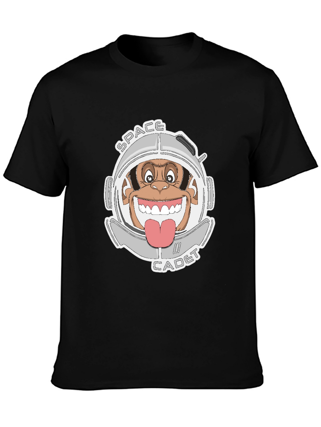 Space Cadet Monkey Graphic T-Shirt - Black