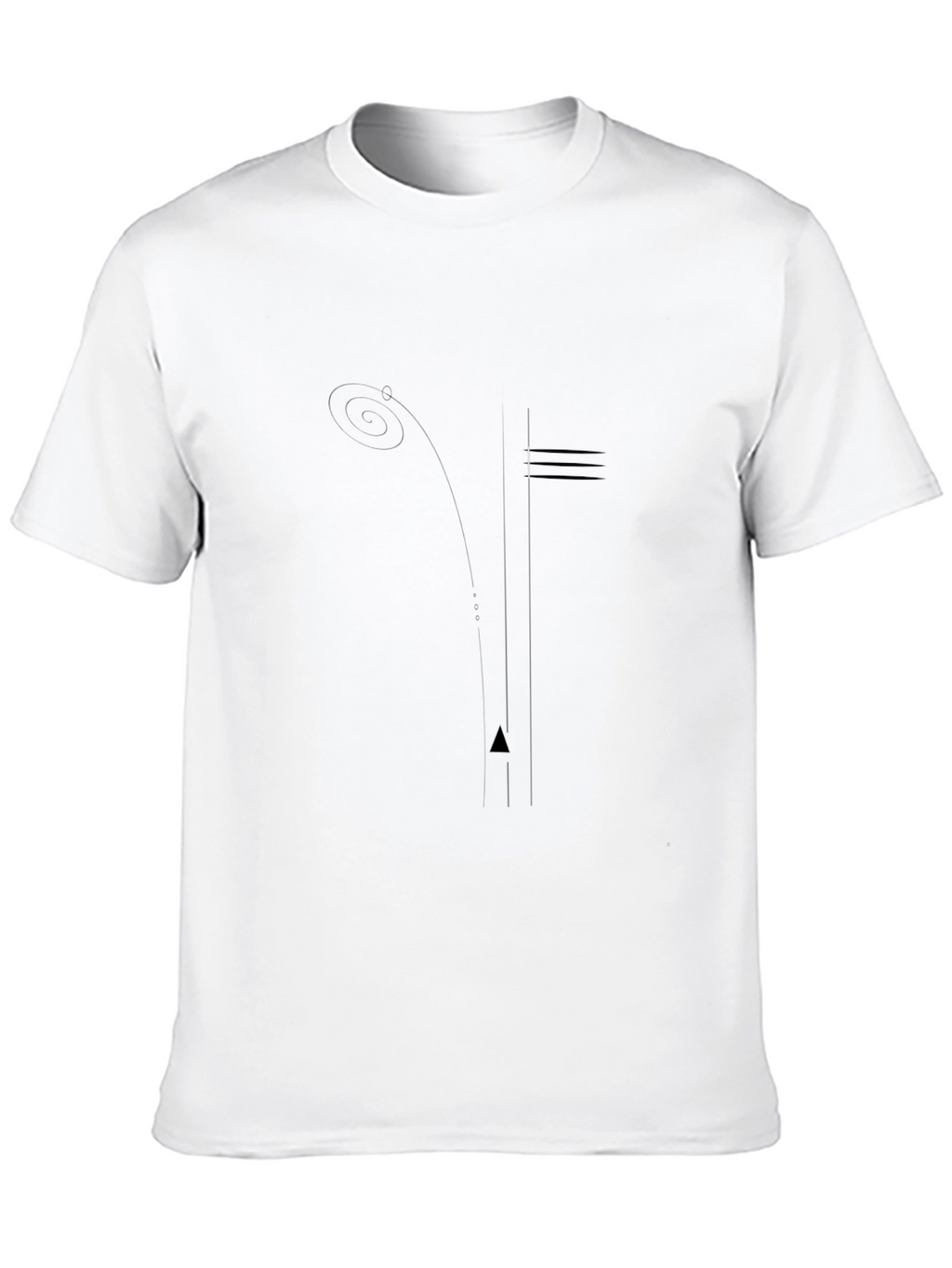 Modern Minimalist Graphic Black T-Shirt