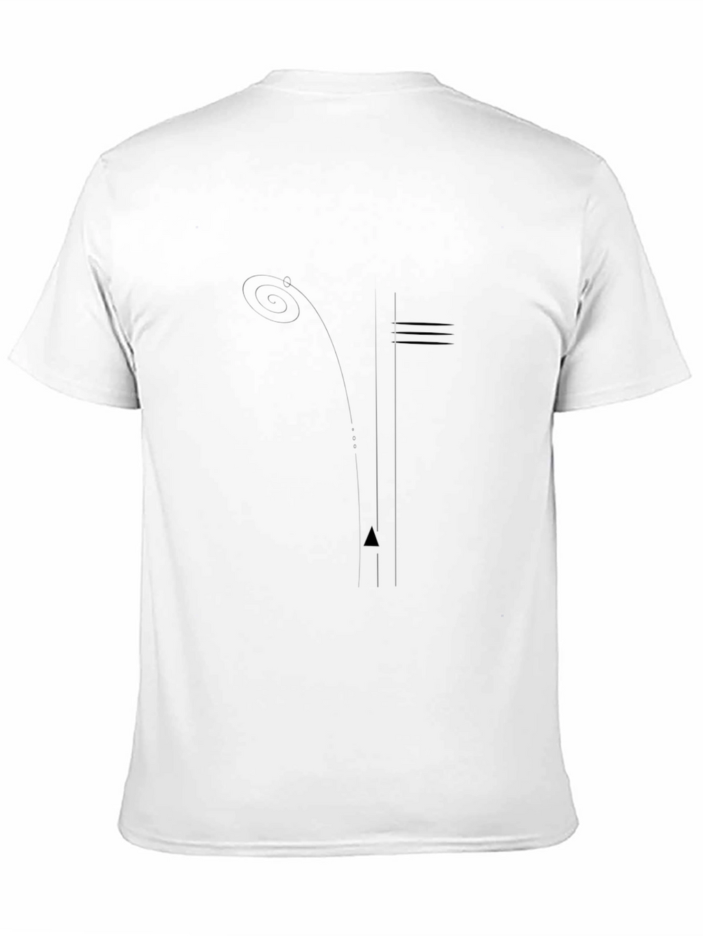 Modern Minimalist Graphic Black T-Shirt