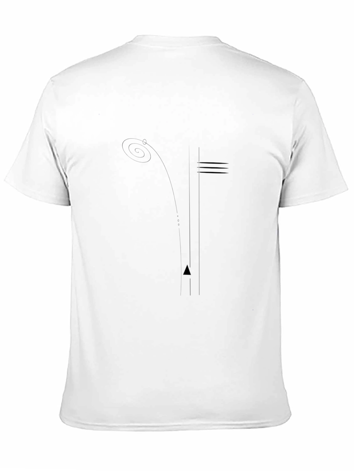 Modern Minimalist Graphic Black T-Shirt