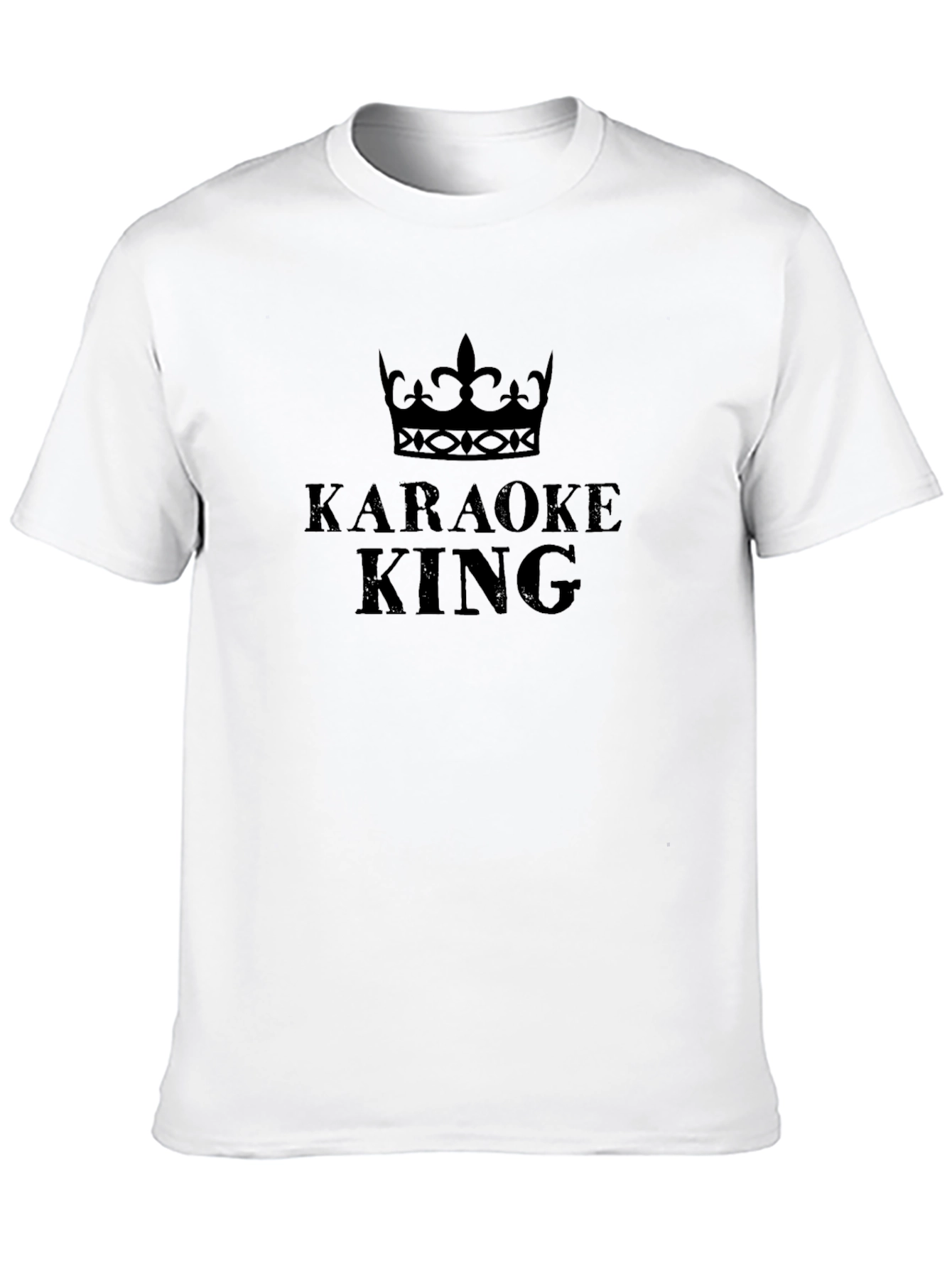 Karaoke King Black Graphic T-Shirt