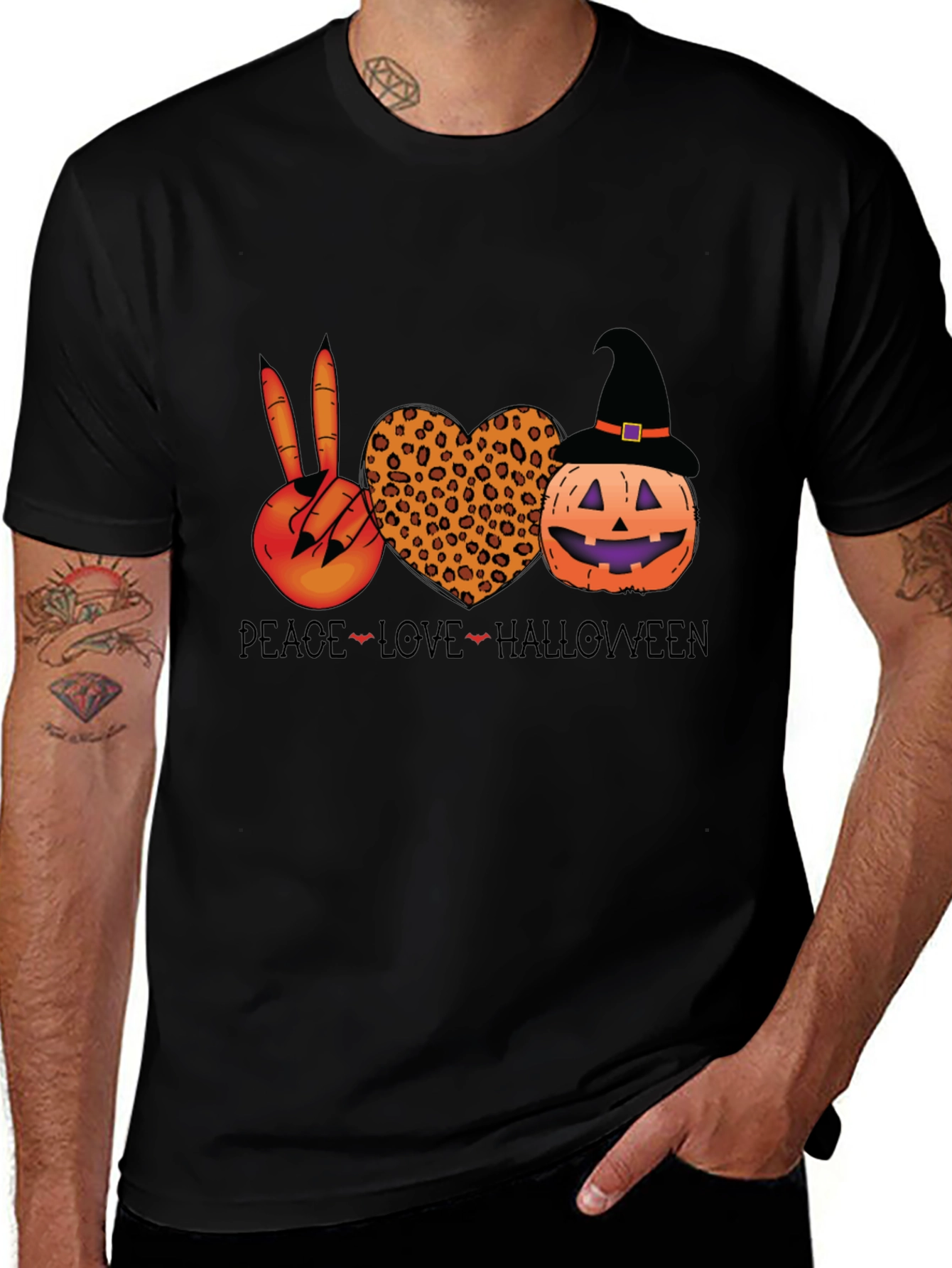 Peace Love Halloween T-Shirt