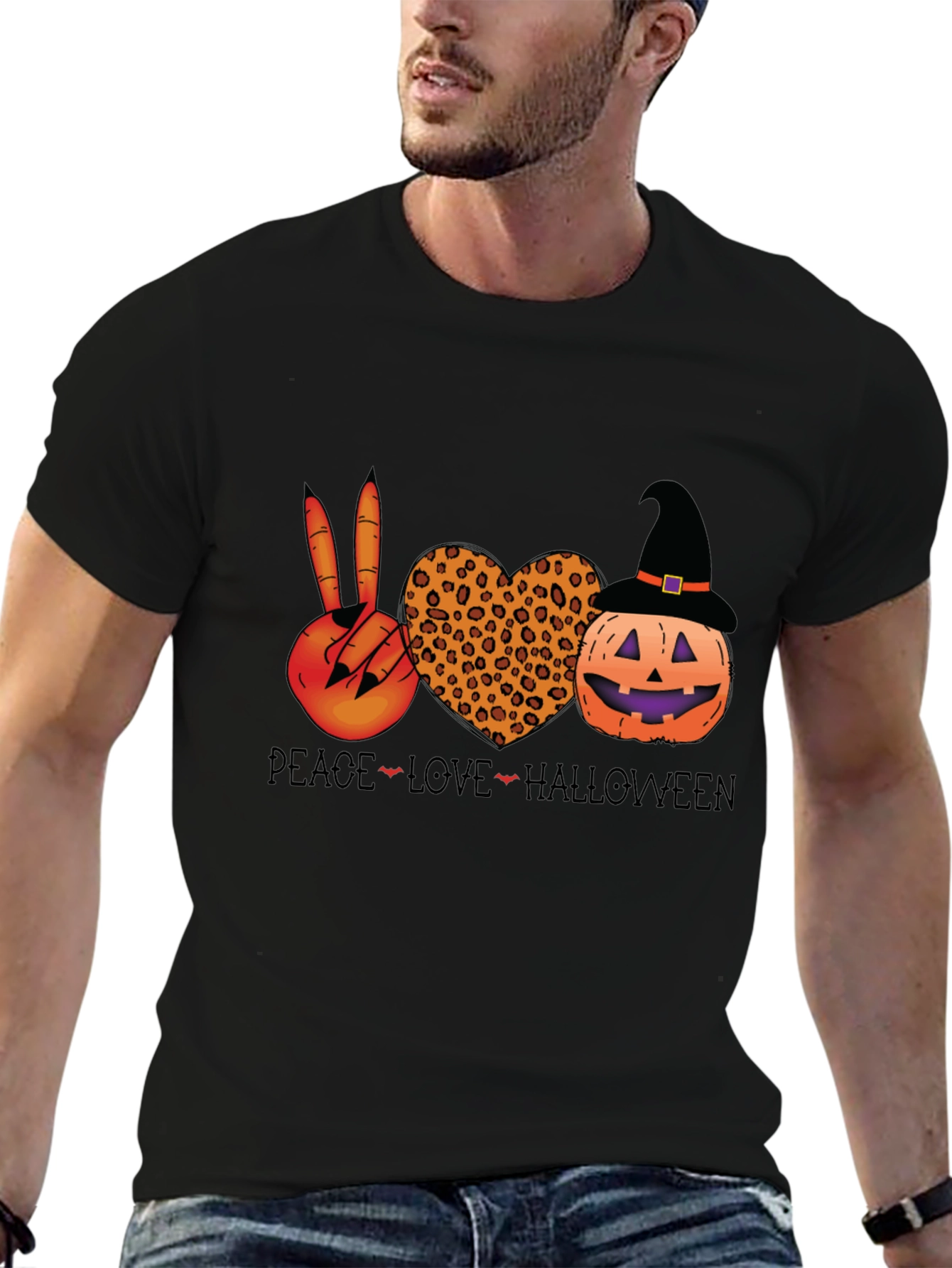 Peace Love Halloween T-Shirt