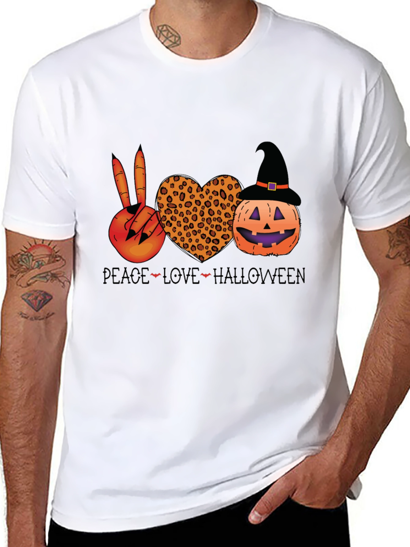 Peace Love Halloween T-Shirt